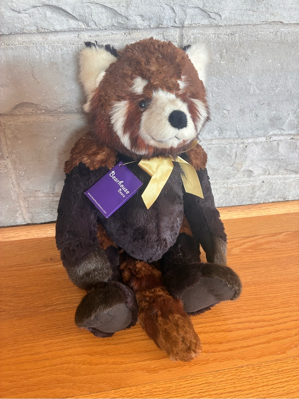 Plush Charley Bears in Brown and Cream